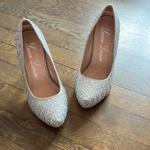 Women’s Size 5.5 Bridal Rhinestone Heel